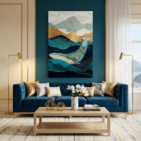 Blue Whale - Poster Print - No Frame