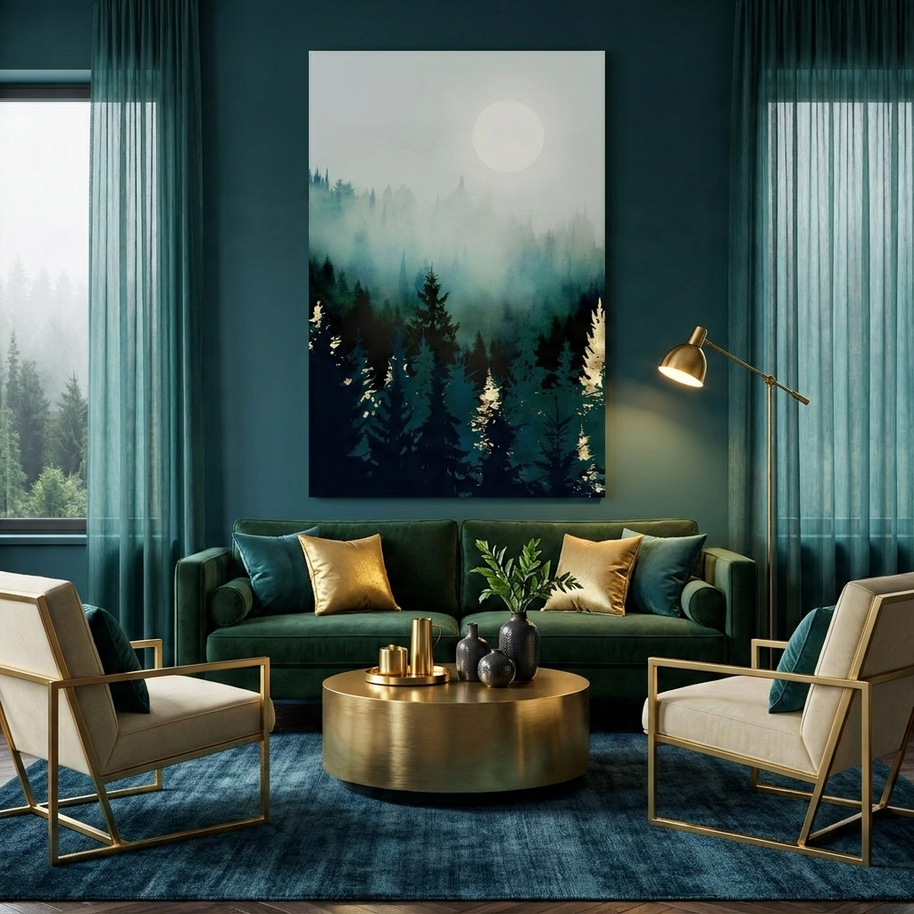 Forest Glow - Poster Print - No Frame