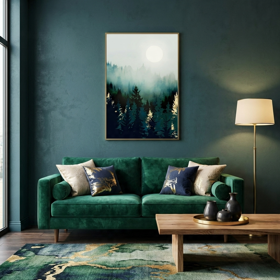 Forest Glow - Poster Print - No Frame