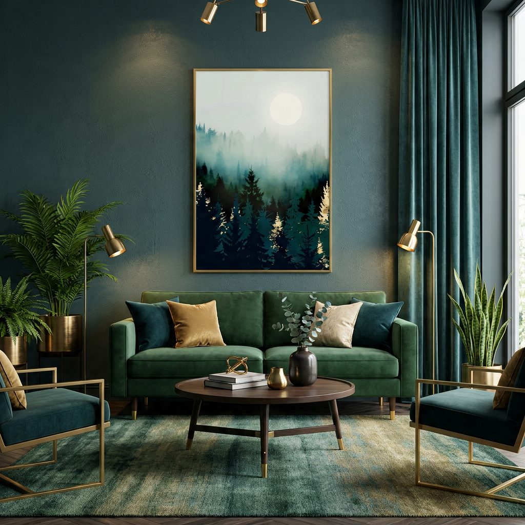 Forest Glow - Poster Print - No Frame