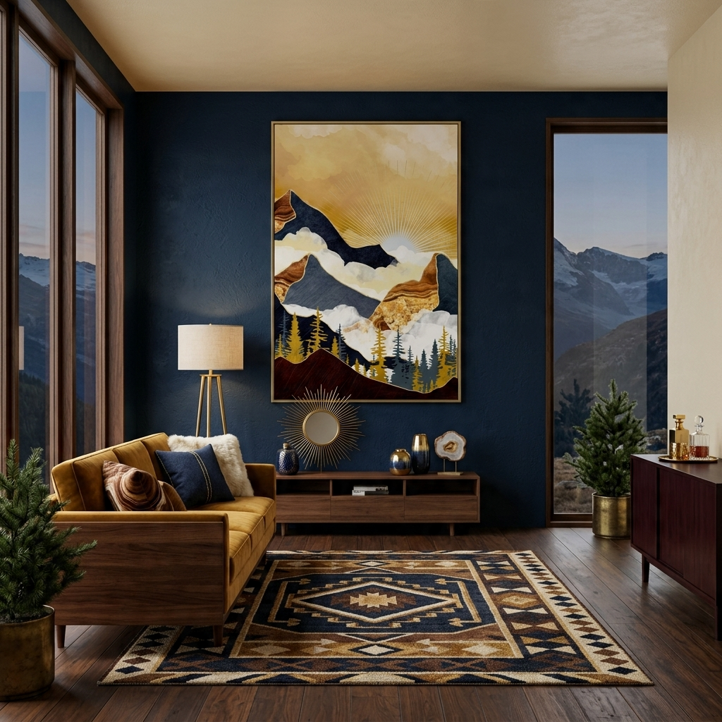 Misty Peaks - Poster Print - No Frame