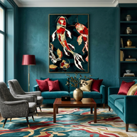 Metallic Koi - Poster Print - No Frame