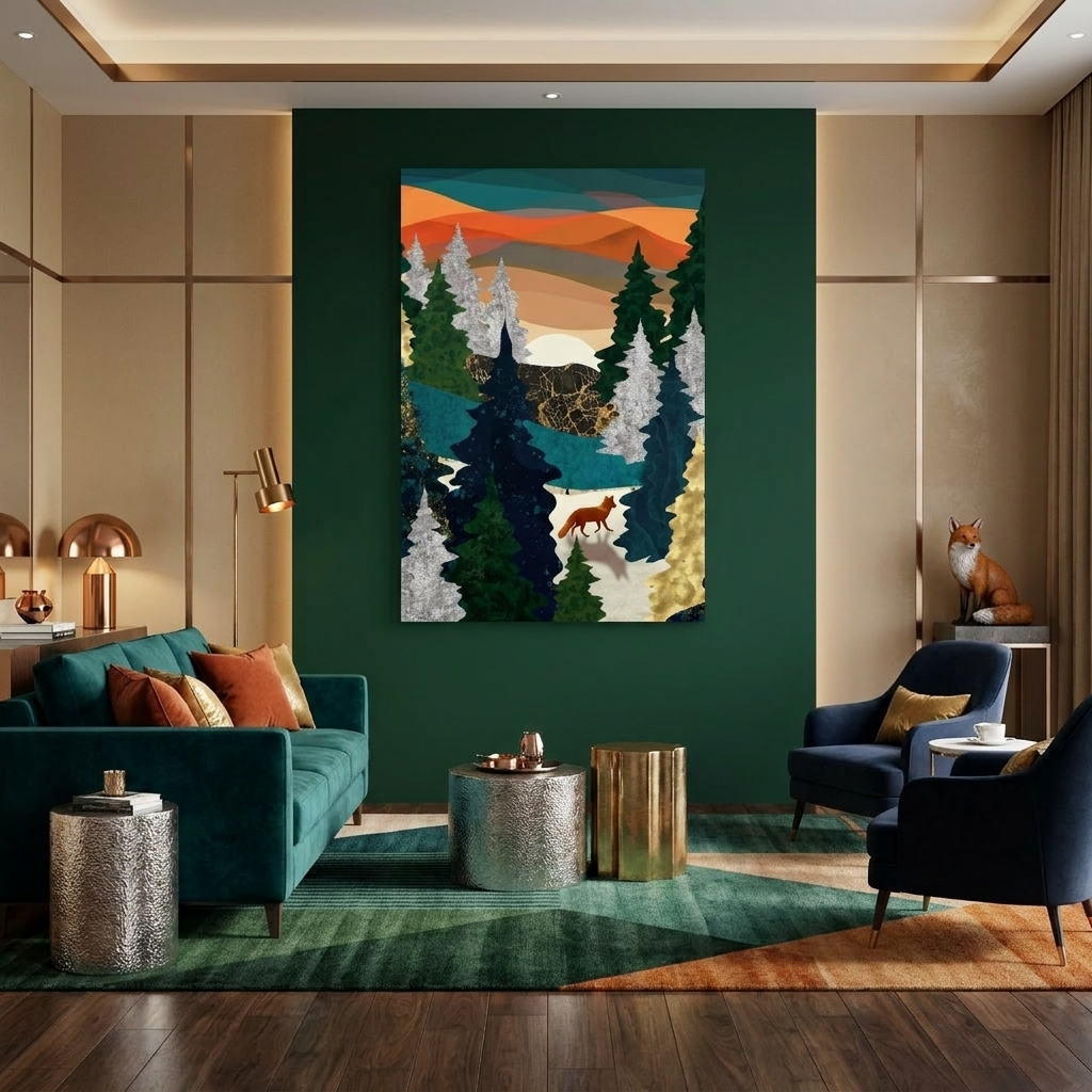Amber Fox - Poster Print - No Frame