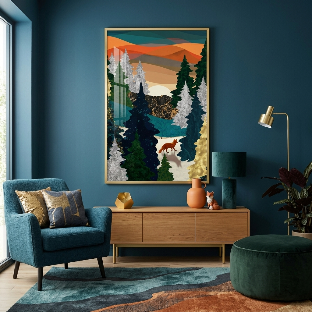 Amber Fox - Poster Print - No Frame