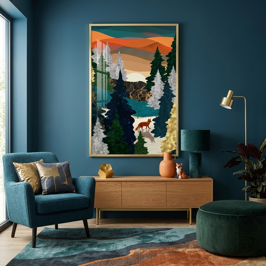 Amber Fox - Poster Print - No Frame