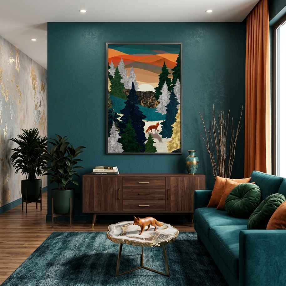 Amber Fox - Poster Print - No Frame