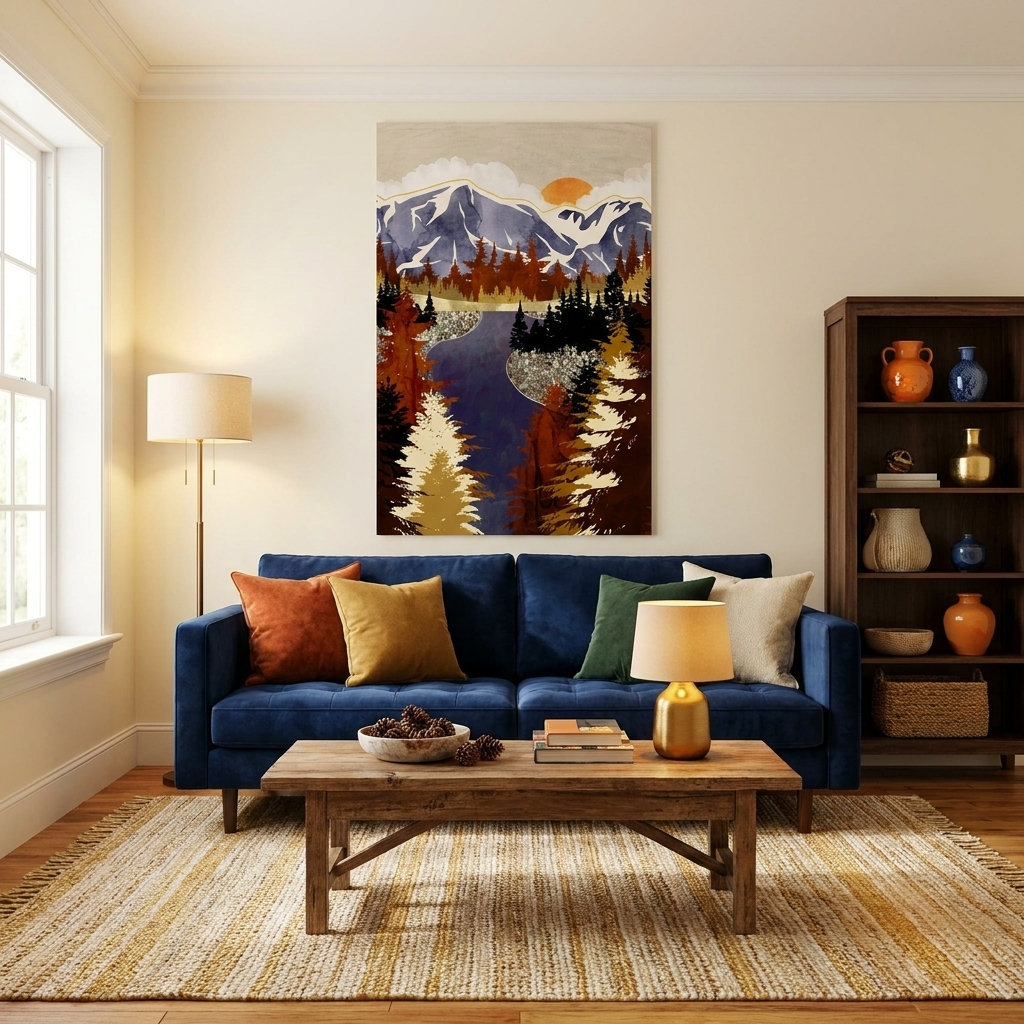Autumn River - Poster Print - No Frame