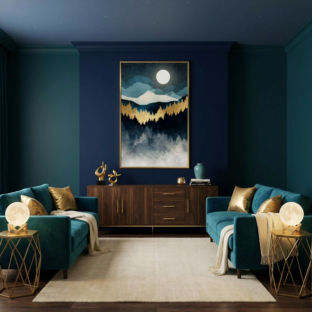 Indigo Night - Poster Print - No Frame