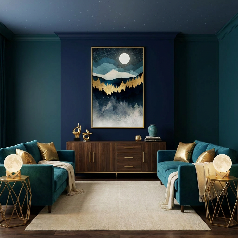 Indigo Night - Poster Print - No Frame
