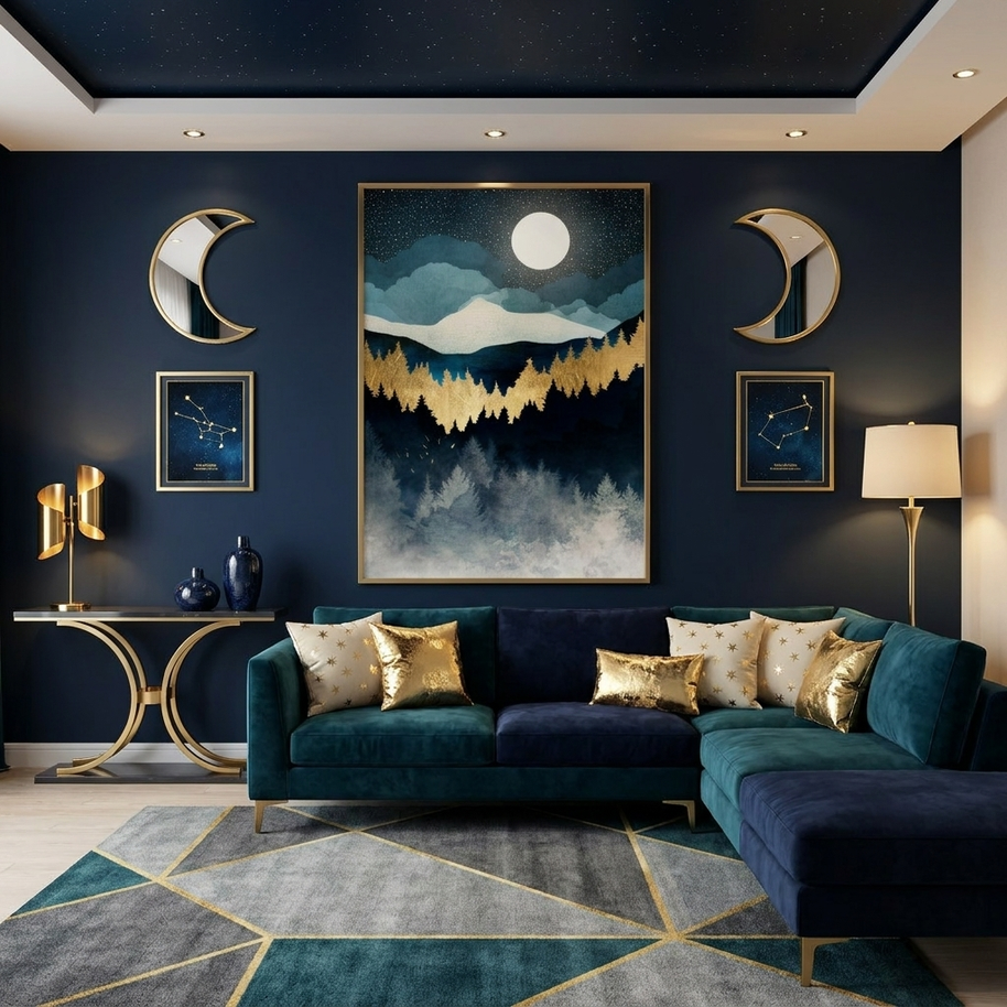 Indigo Night - Poster Print - No Frame