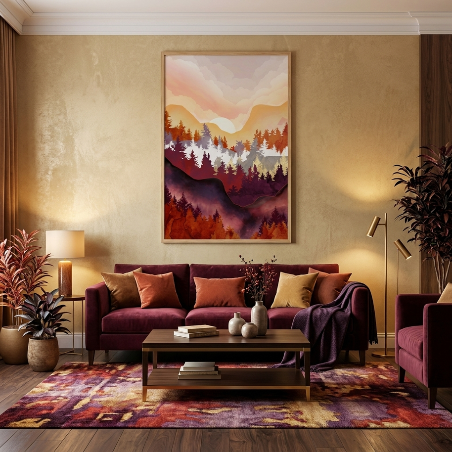 Amber Forest - Poster Print - No Frame