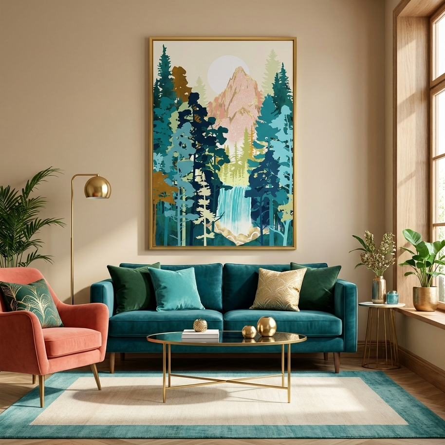 Forest Falls - Poster Print - No Frame