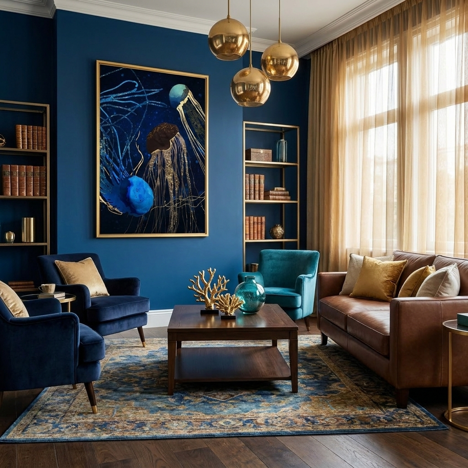 Metallic Jellyfish IV - Poster Print - No Frame