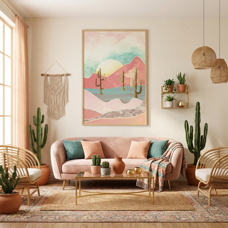 Desert Mountains - Poster Print - No Frame