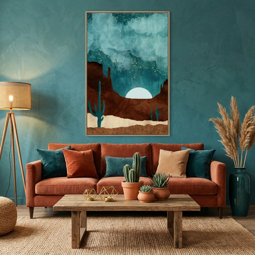 Desert Night - Poster Print - No Frame