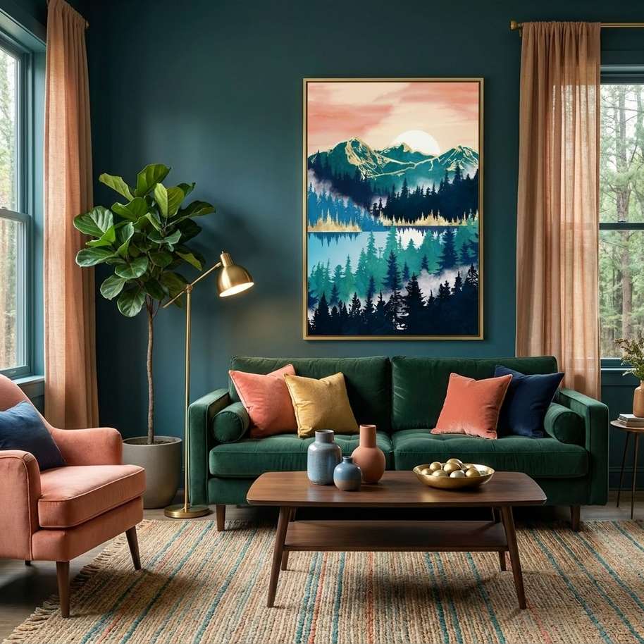 Lake Mist - Poster Print - No Frame