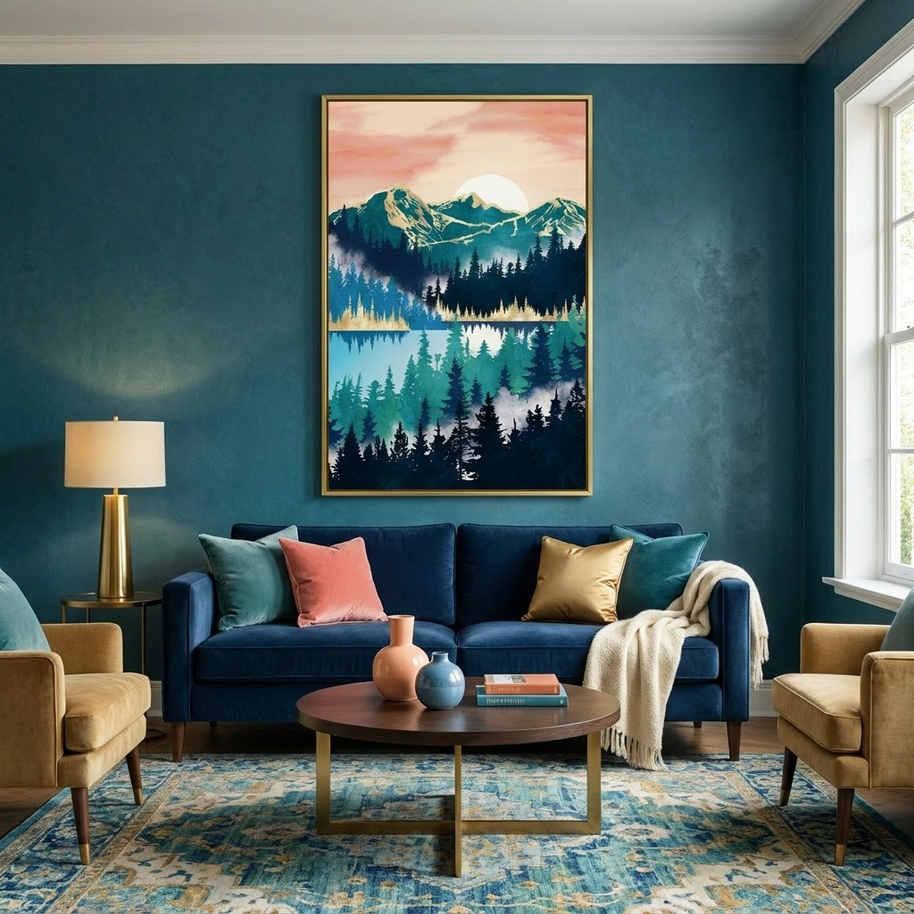 Lake Mist - Poster Print - No Frame