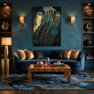 Metallic Jellyfish - Poster Print - No Frame