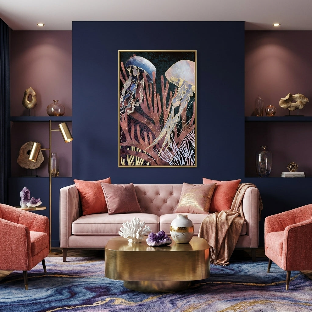 Metallic Coral - Poster Print - No Frame