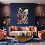 Metallic Coral - Poster Print - No Frame