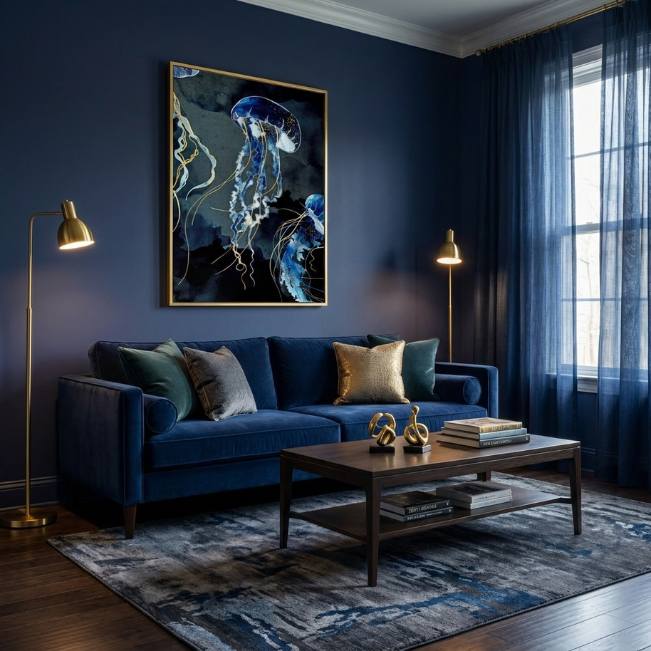 Metallic Ocean III - Poster Print - No Frame
