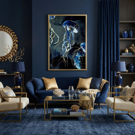 Metallic Ocean III - Poster Print - No Frame