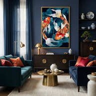 Metallic Koi II - Poster Print - No Frame
