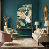 Golden Crane - Poster Print - No Frame