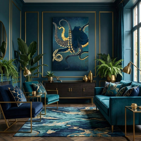 Metallic Octopus IV - Poster Print - No Frame