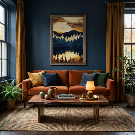 Fall Sunset - Poster Print - No Frame