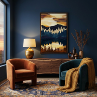 Fall Sunset - Poster Print - No Frame