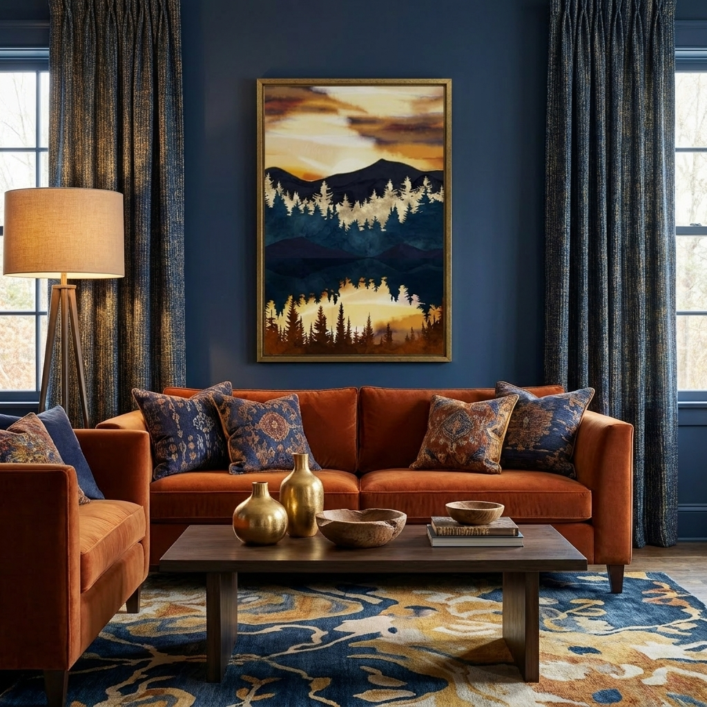 Fall Sunset - Poster Print - No Frame