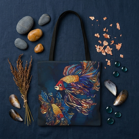 Metallic Betta Fish - Tote Bag