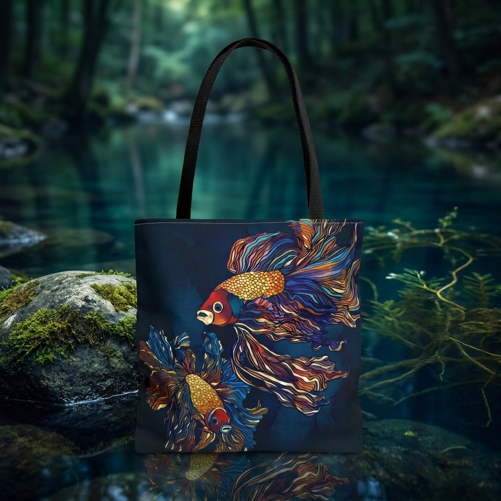 Metallic Betta Fish - Tote Bag