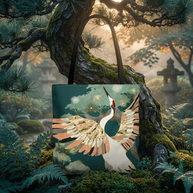 Golden Crane - Tote Bag