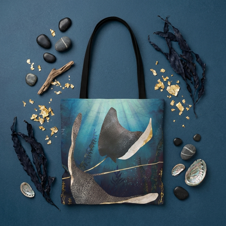 Metallic Stingray - Tote Bag
