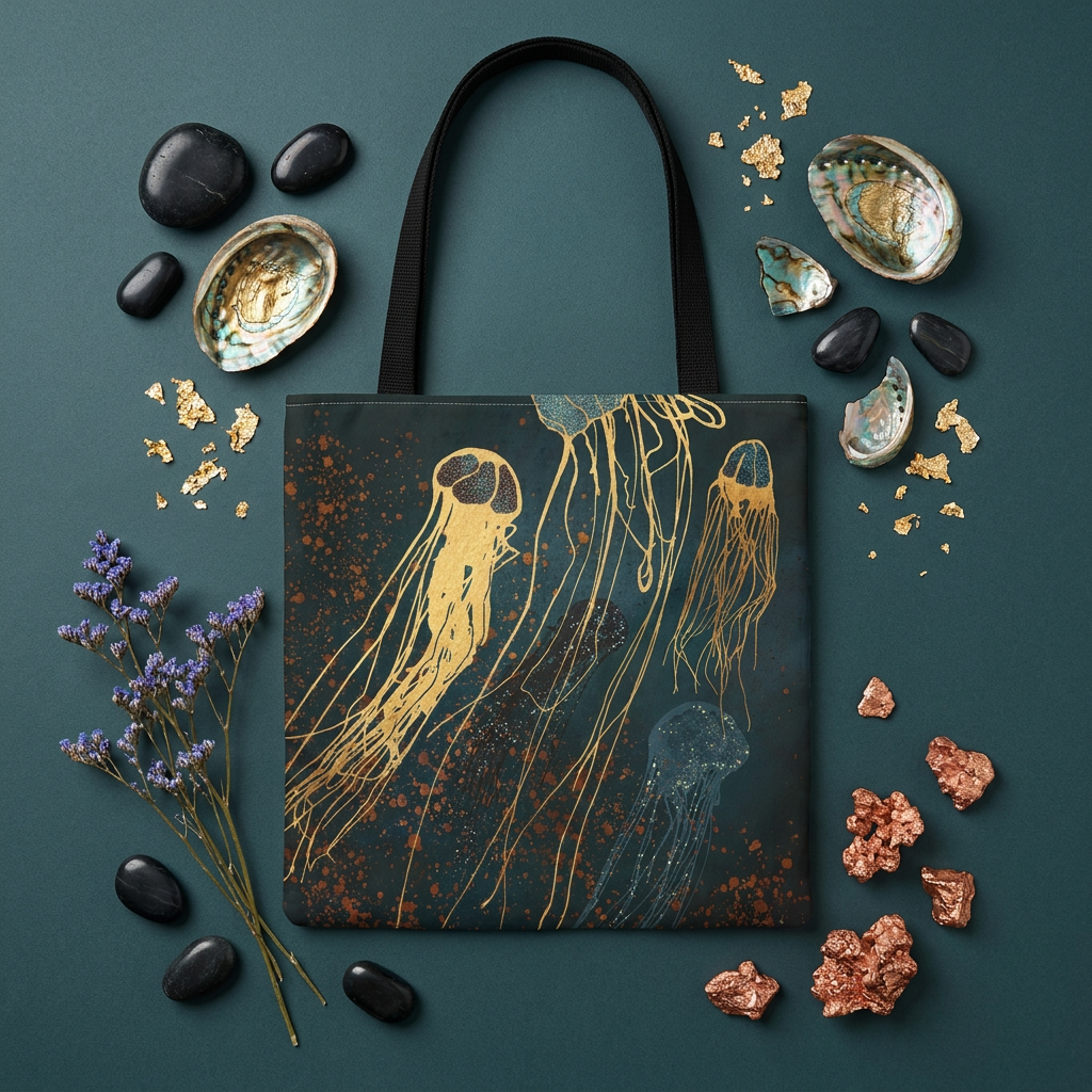 Metallic Jellyfish - Tote Bag