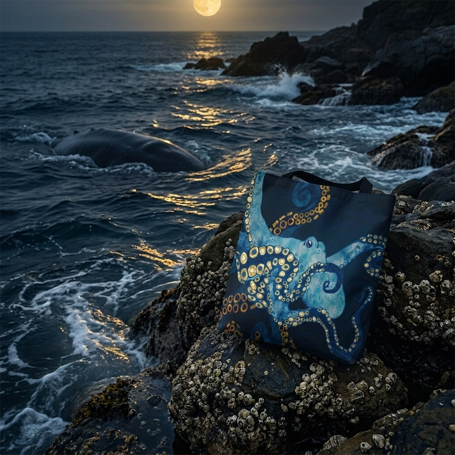 Metallic Octopus VII - Tote Bag