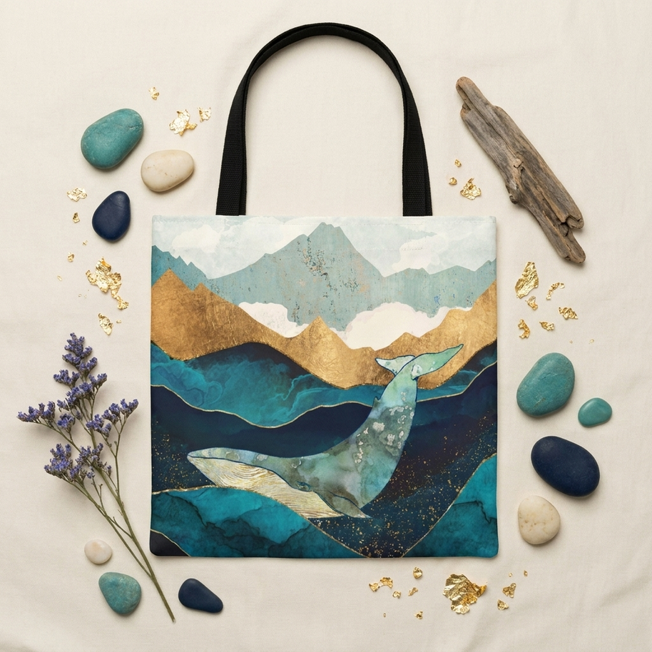 Blue Whale - Tote Bag