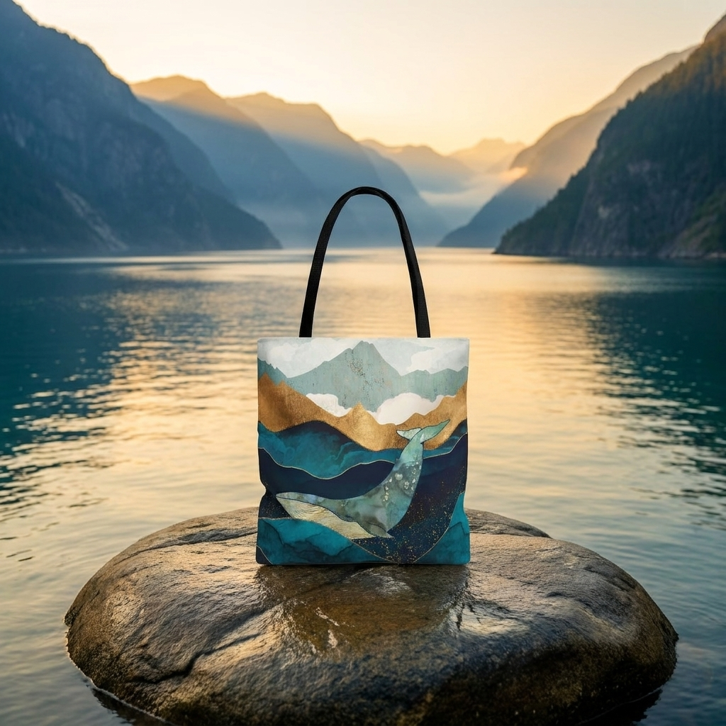 Blue Whale - Tote Bag