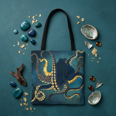 Metallic Octopus IV - Tote Bag