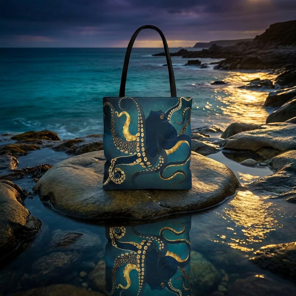 Metallic Octopus IV - Tote Bag