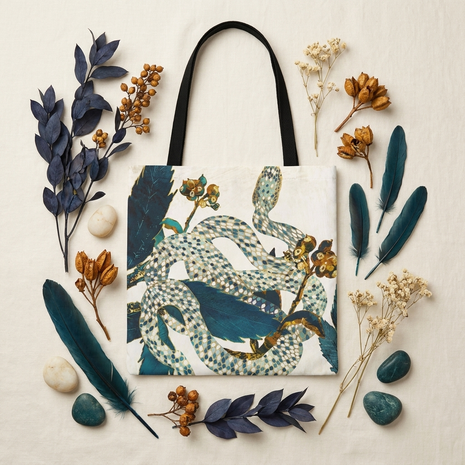 Summer Indigo Garden - Tote Bag