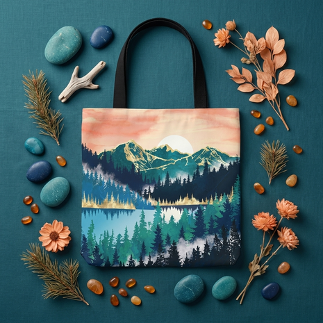 Lake Mist - Tote Bag