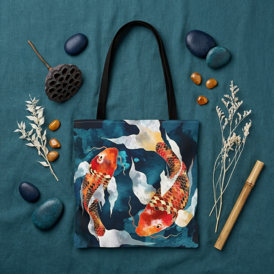 Metallic Koi II - Tote Bag