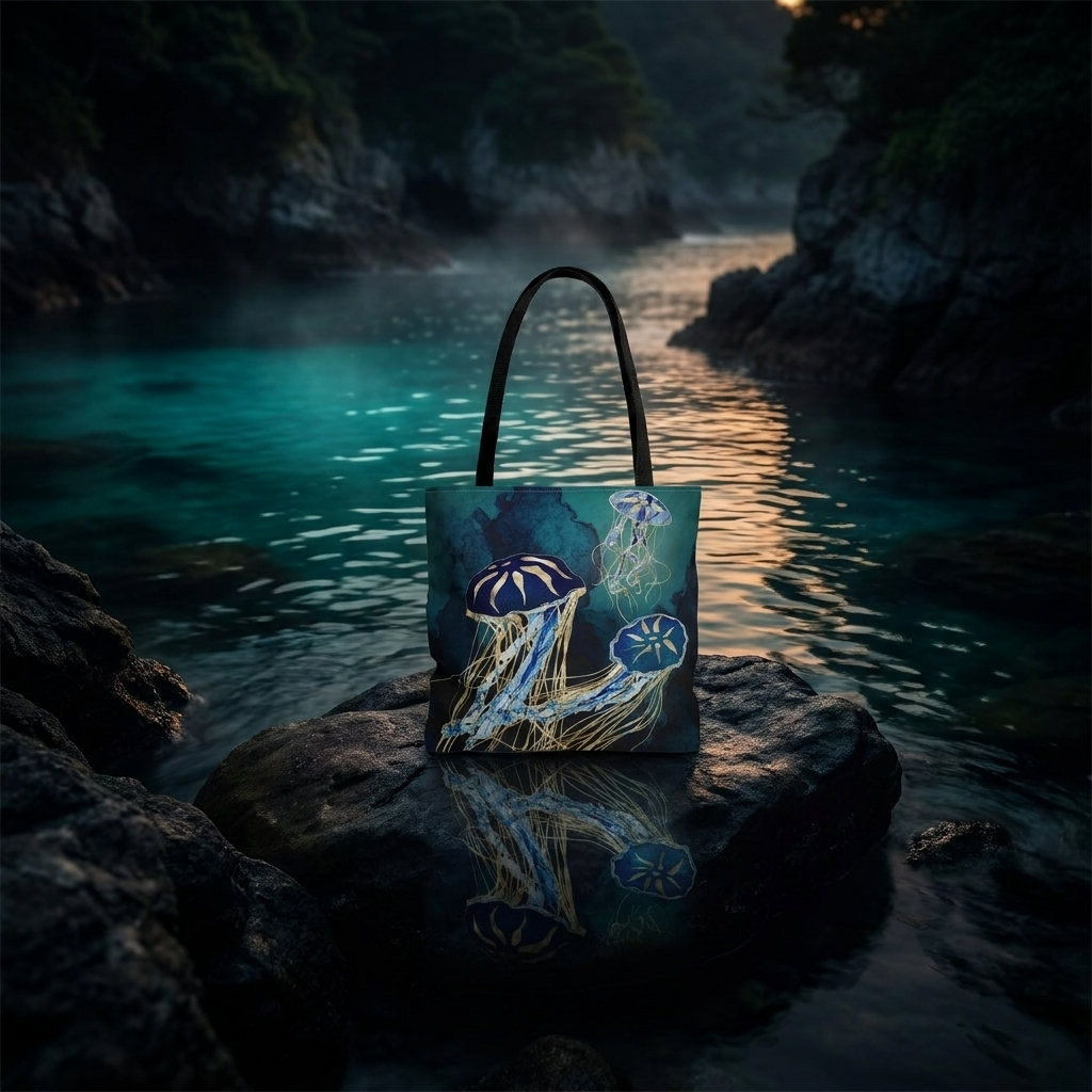 Metallic Jellyfish III - Tote Bag