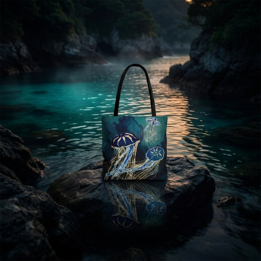 Metallic Jellyfish III - Tote Bag