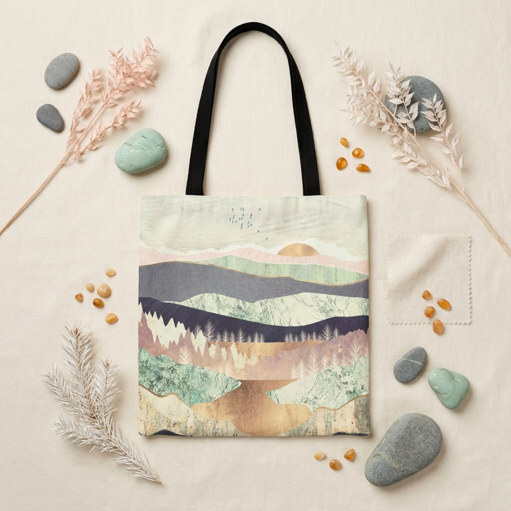 Golden Spring Reflection - Tote Bag
