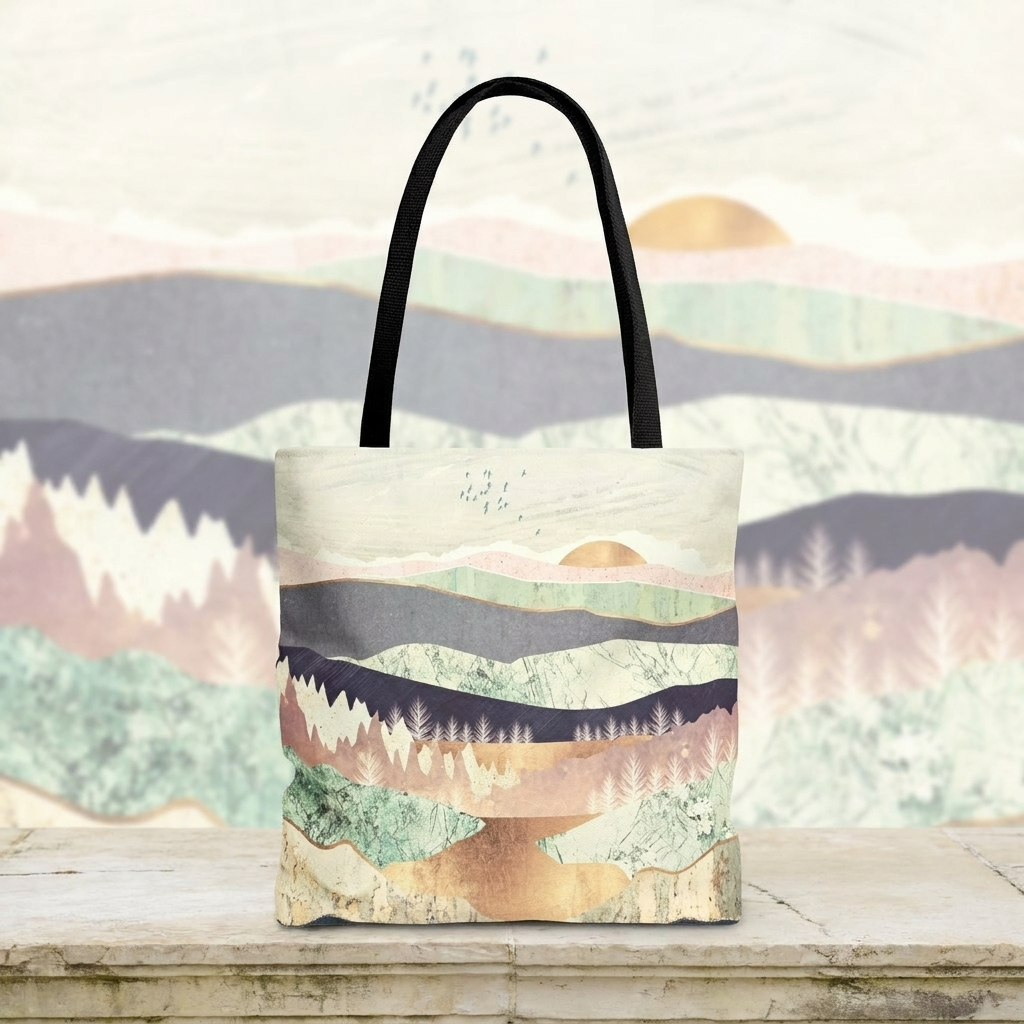 Golden Spring Reflection - Tote Bag