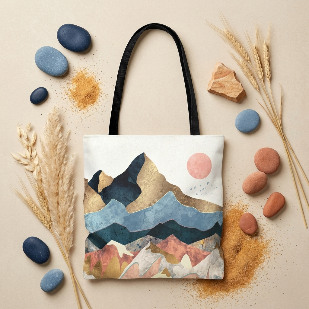 Golden Peaks - Tote Bag